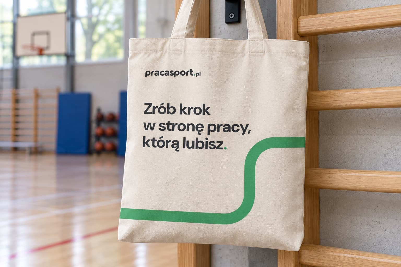 Torba z hasłem Zrób krok w stronę pracy, którą lubisz