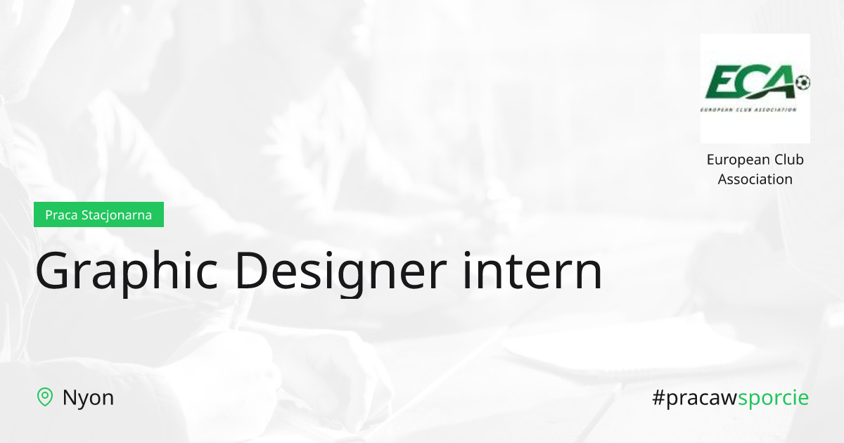 Graphic Designer intern European Club Association